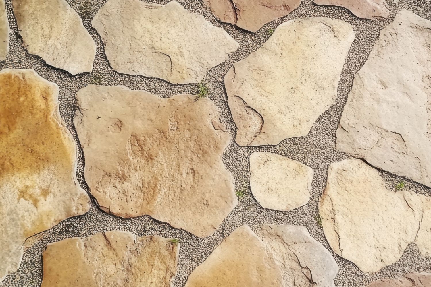 Paving stones after cleaning